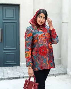 مانتو ژاکارد مولتی کالر