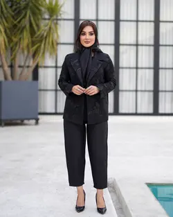 کت شلوار ژاکارد شیک