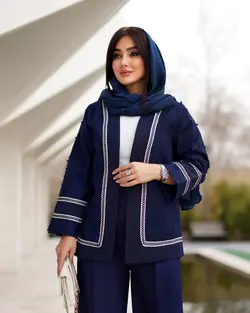 مانتو مزونی لنین گلدوزی