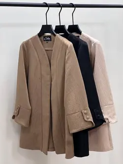 مانتو کتان لمه مغزی دوزی