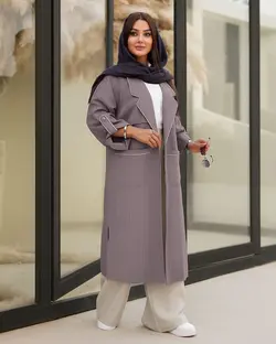 مانتو یقه انگلیسی بلند