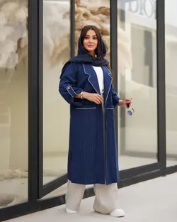 مانتو یقه انگلیسی بلند