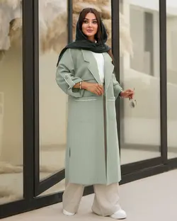 مانتو یقه انگلیسی بلند