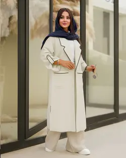 مانتو یقه انگلیسی بلند