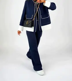 کت شلوار شیک کرپ