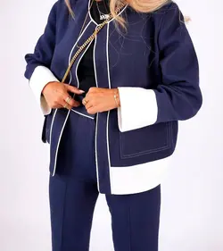 کت شلوار شیک کرپ