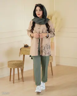 مانتو شلوار شیک طرحدار