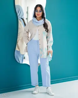 مانتو شلوار شیک طرحدار