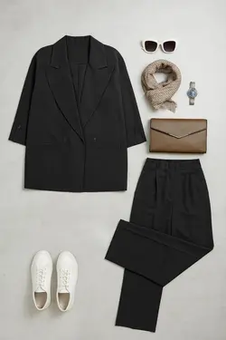 مدل مانتو شلوار اداری جدید1404