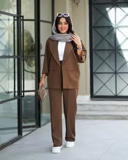 مدل مانتو شلوار اداری جدید1404