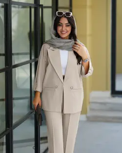 مدل مانتو شلوار اداری جدید1404