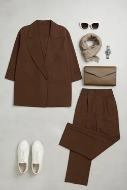 مدل مانتو شلوار اداری جدید1404