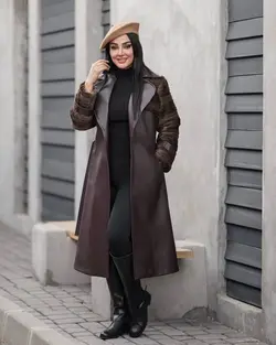 مانتو چرم مدل کوپر