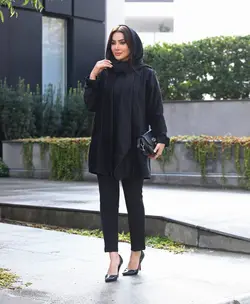 مانتو مخمل کتی شیک