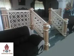 نرده چوبی