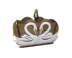 جای قاشق و چنگال طرح قو