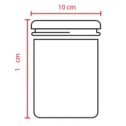 بانکه حبوبات درب چوبی 600 میلی لیتر یونیک مدل 1310