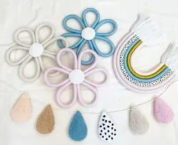 گل مکرومه ایی تک رنگ