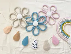 گل مکرومه ایی تک رنگ