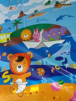 دیوار پوش فومی طرح دار