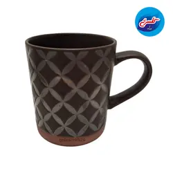 ماگ سرامیک شکلاتی مدل شطرنجی