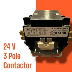 کنتاکتور 24 ولت 3پل هارتلند