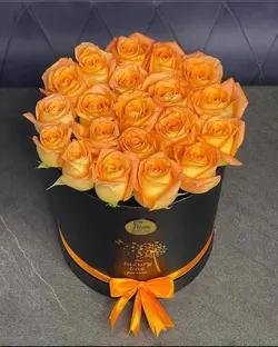 باکس گل رز نارنجی
