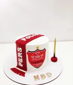 سفارش کیک تولد پرسپولیسی با بهترین کیفیت و تحویل سریع