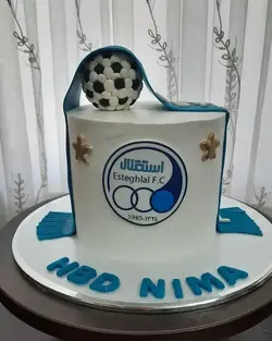 قیمت و خرید کیک تولد استقلالی بهترین کیفیت ارسال سه ساعته