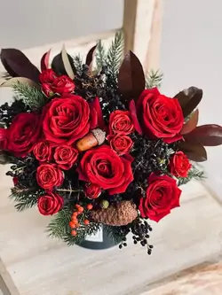 قیمت و خرید باکس گل رز قرمز هلندی جذاب ارسال سه ساعته