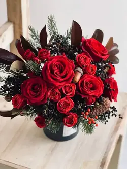 قیمت و خرید باکس گل رز قرمز هلندی جذاب ارسال سه ساعته