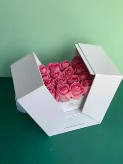 قیمت و خرید باکس گل رز صورتی خاص بهترین کیفیت