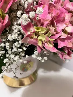 باکس گل هورتانسیا و عروس