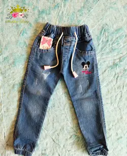 شلوار لی دخترانه طرح MICKEY MOUSE