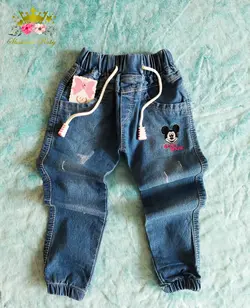 شلوار لی دخترانه طرح MICKEY MOUSE