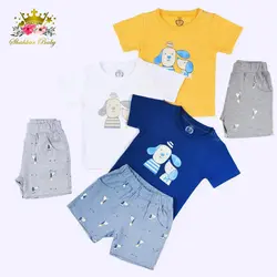 تیشرت و شورت پسرانه طرح dog