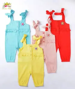 سرهمی دخترانه تک گل پنبه