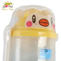 انبار غذا با قاشق و چنگال طرح جوجه نارنجی سبز papa baby