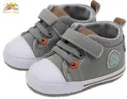 پاپوش طوسی چسب و بند بغل پرچ نارنجی mathercare