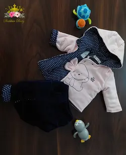 کاپشن و شلوار دخترانه مخمل پاریز