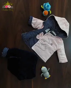 کاپشن و شلوار دخترانه مخمل پاریز