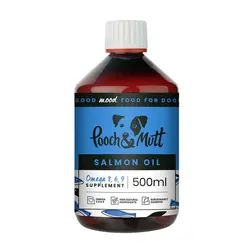 روغن ماهی سالمون آلاسکا | ۱۰۰٪ طبیعی | مخصوص سگ | همه نژادها و سنین | Pooch&amp;amp;Mutt Salmon Oil