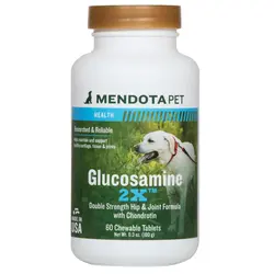 قرص گلوکزامین ارگانیک مندوتاپت برای سگ |  GLUCOSAMINE 2X Mendotapet