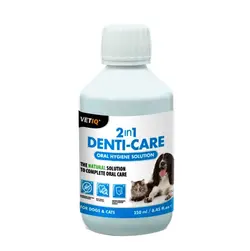 محلول خوراکی دهانشویه و محافظت از دهان و دندان سگ و گربه |  VetIQ® 2 in 1 Denti Care - ORAL HYGIENE SOLUTION