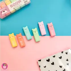 هایلایتر پاستلی تدی 6 عدد در 6 رنگ Teddy highlighter - دیجی ثمین
