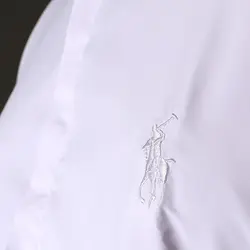 پیراهن قواره بزرگ سفید پنبه ویسکوز - عمده - کد P315