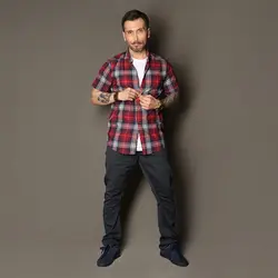 پیراهن چهارخانه پنبه کش - عمده - کد P523