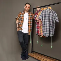 پیراهن چهارخانه پنبه کش - عمده - کد P523