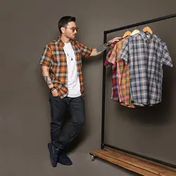 پیراهن چهارخانه پنبه کش - عمده - کد P523