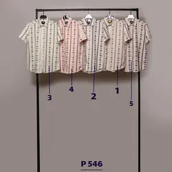 پیراهن نچرال چاپی - عمده - کد P546